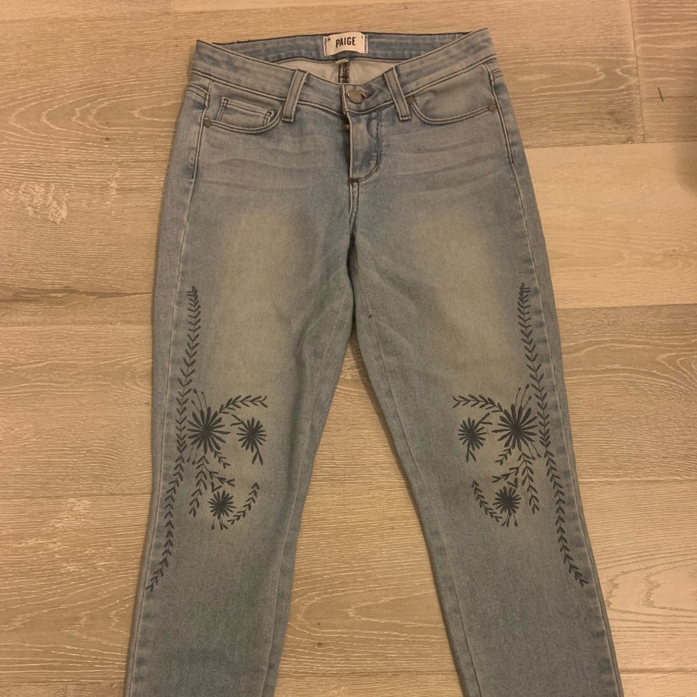 Paige Embroidery Jeans